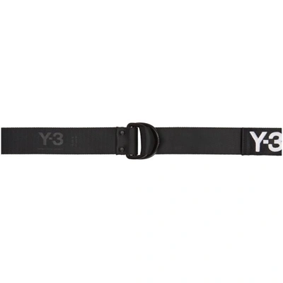 Shop Y-3 Black Logo Belt