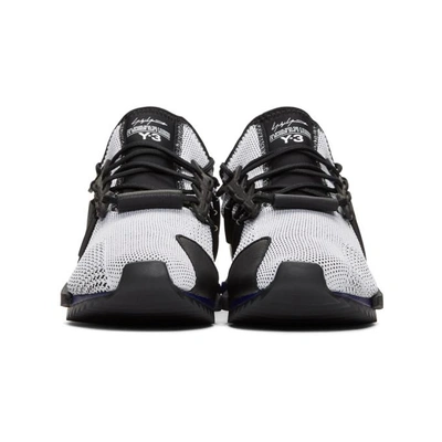 Shop Y-3 White And Black  Harigane Sneakers In White/black