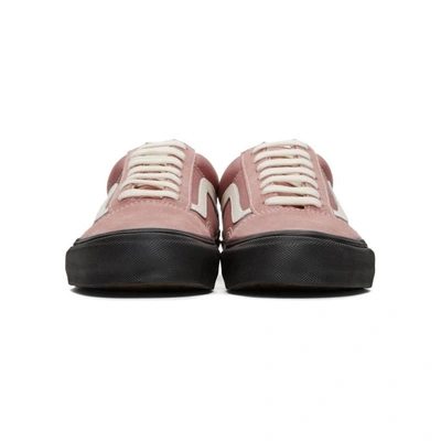 Shop Vans Pink And Black Og Old Skool Lx Sneakers In Ashrse.blk
