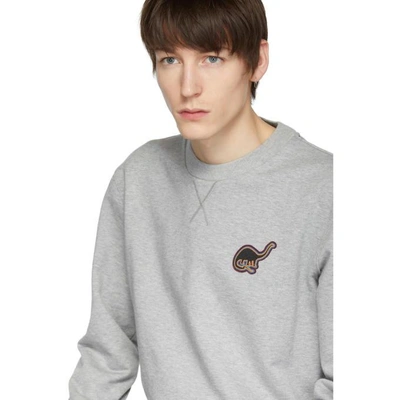Shop Lanvin Grey 'enter Nothing' Sweatshirt