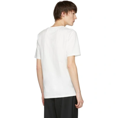 Shop Lemaire White Pocket T-shirt In 000.chlk