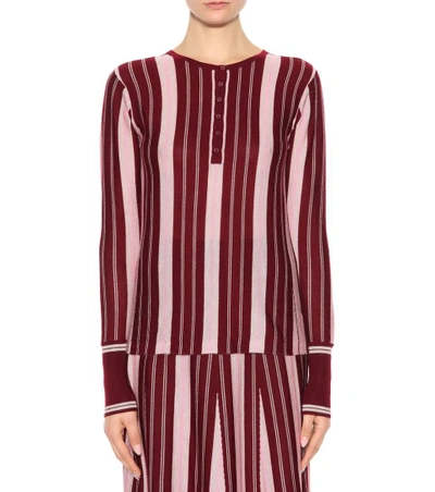Shop Gabriela Hearst Striped Cashmere And Silk Top