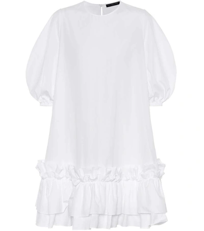 Shop Alexander Mcqueen Cotton Poplin Dress In White