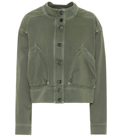 Shop Valentino Cotton Jacket In Green