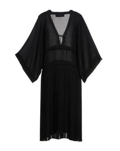 Shop Veronique Branquinho Knee-length Dress In Black