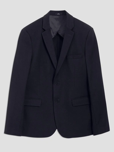 Shop Frank + Oak Light Piqué Sport Coat In Navy Blazer