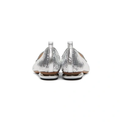 Shop Nicholas Kirkwood Silver Sequin Beya Loafers In Grey Silver