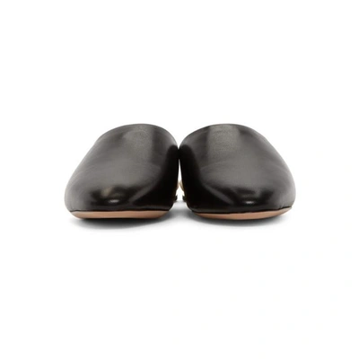 Shop Nicholas Kirkwood Black Casati Pearl Slippers In Black B99