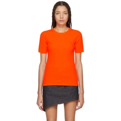 Shop Helmut Lang Orange Essential Pullover