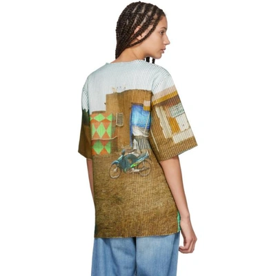 Shop Bless Reversible Multicolor Handprinted T-shirt In Burkina/rai