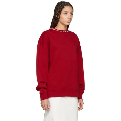 Shop Acne Studios Ssense Exclusive Red Yana Sweatshirt