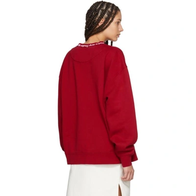 Shop Acne Studios Ssense Exclusive Red Yana Sweatshirt