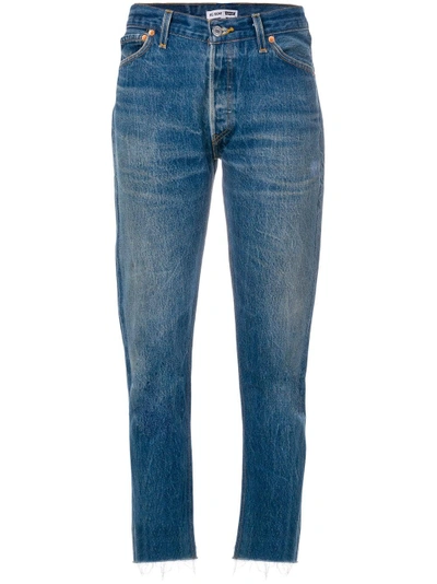 Shop Re/done X Levi's Slim-fit Cropped Jeans