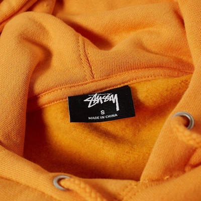 Shop Stussy Basic Hoody In Orange