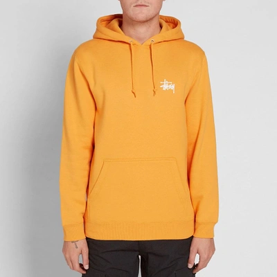 Shop Stussy Basic Hoody In Orange