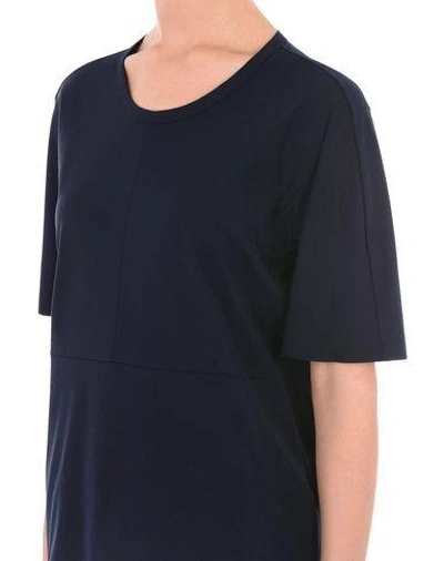 Shop Jil Sander T-shirts In Dark Blue