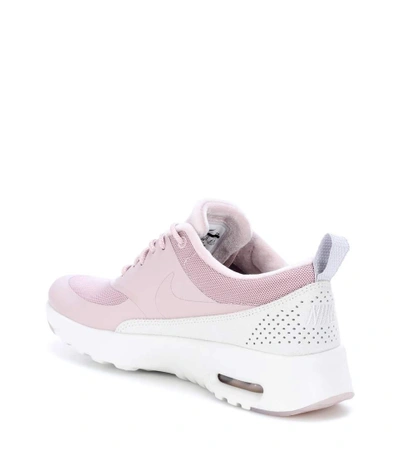 Shop Nike Max Air Thea Lx Leather Sneakers In Pink