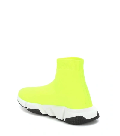 Shop Balenciaga Speed Sneakers In Yellow