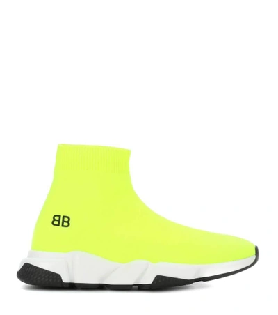 Shop Balenciaga Speed Sneakers In Yellow