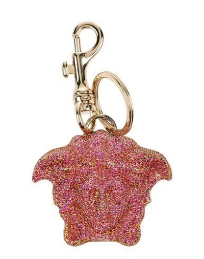 Shop Versace Key Rings In Fuchsia