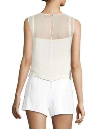 Shop Alice And Olivia Amal Boxy Tank In White