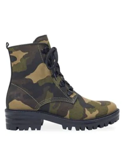 Shop Kendall + Kylie Epic3 Camouflage Moto Boots In Dark Green
