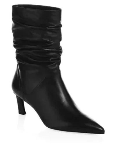 Shop Stuart Weitzman Demibenatar Booties In Black