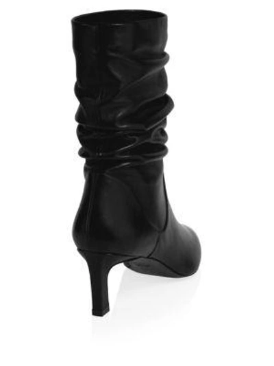 Shop Stuart Weitzman Demibenatar Booties In Black