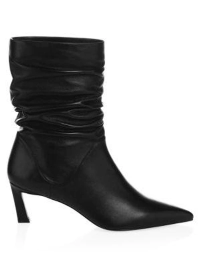 Shop Stuart Weitzman Demibenatar Booties In Black