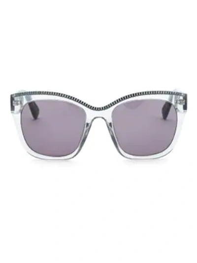 Shop Stella Mccartney Women's 54mm Square Sunglasses In Grey Havana