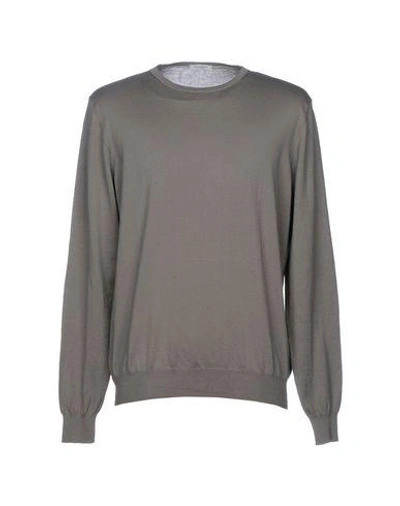 Shop Paolo Pecora Man Sweater Military Green Size L Cotton, Polyester, Polyurethane
