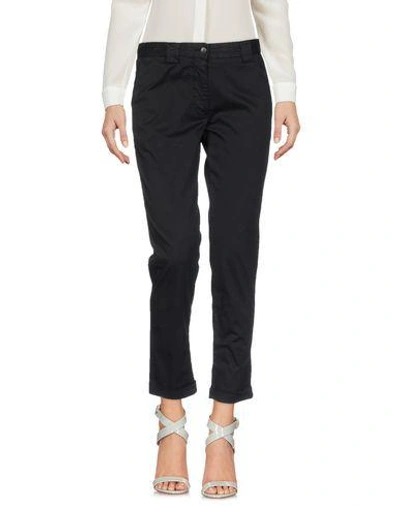 Shop Myths Casual Pants In Black