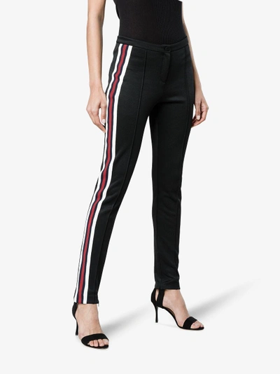 Shop Gucci Technical Jersey Stirrup Leggings In Black