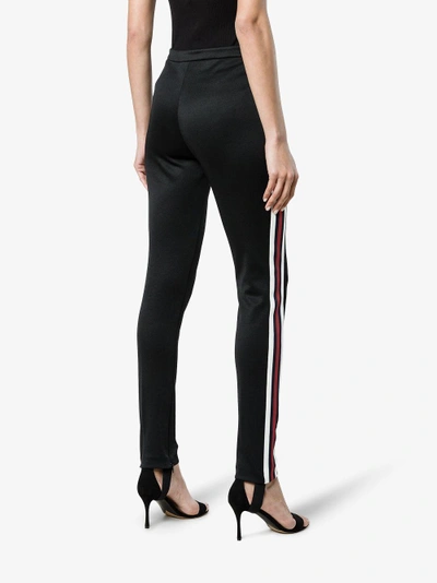 Shop Gucci Technical Jersey Stirrup Leggings In Black