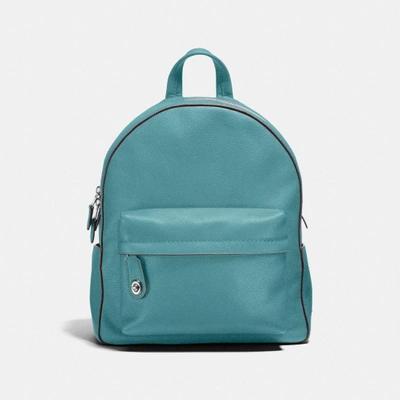 Shop Coach Campus Backpack - Women's In Marine/silver