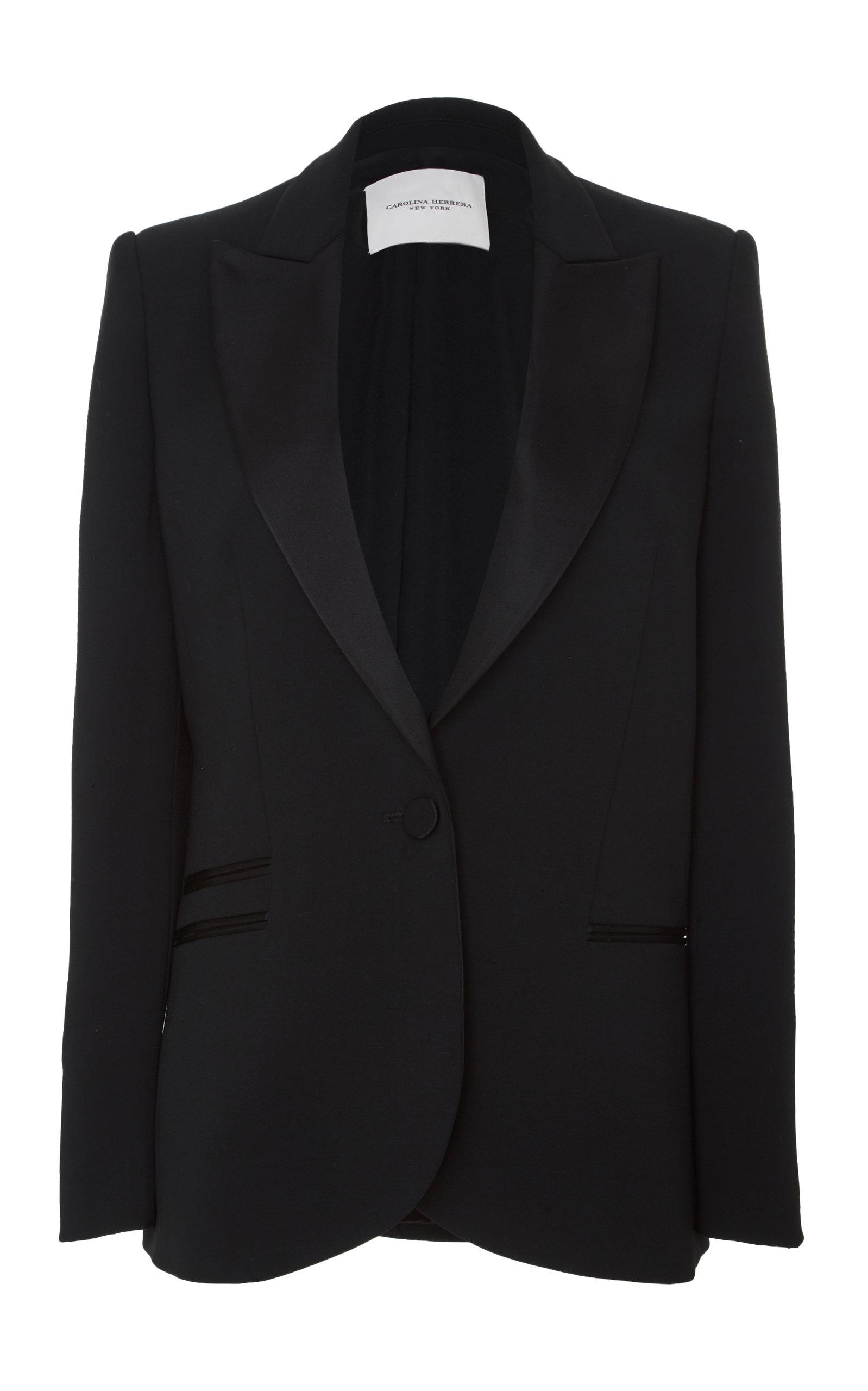 Carolina Herrera Tuxedo Jacket In Black | ModeSens