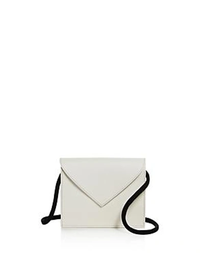 Shop Elizabeth And James Pen Pal Leather Belt Bag In White/black