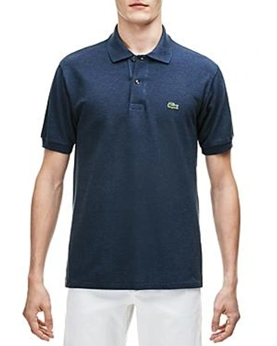 Shop Lacoste Classic Cotton Pique Regular Fit Polo Shirt In Anchor Blue