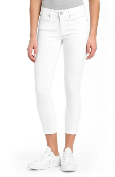 Shop Mavi Jeans Adriana Ankle Jeans In White Tribeca