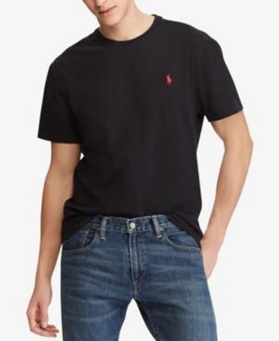 Shop Polo Ralph Lauren Men's Custom Slim Fit T-shirt In Rl Black