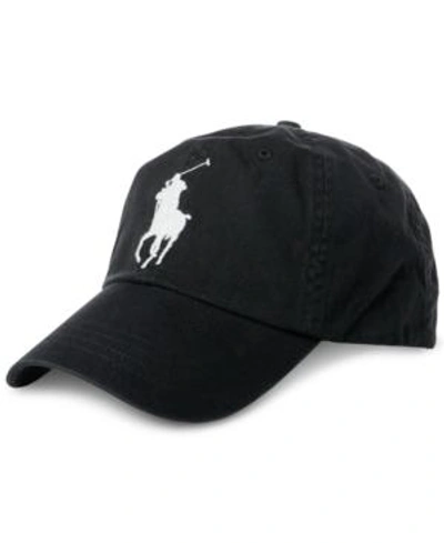 Shop Polo Ralph Lauren Men's Big Pony Chino Sports Hat In Polo Black