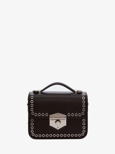 Shop Alexander Mcqueen Small Wicca Satchel In Black