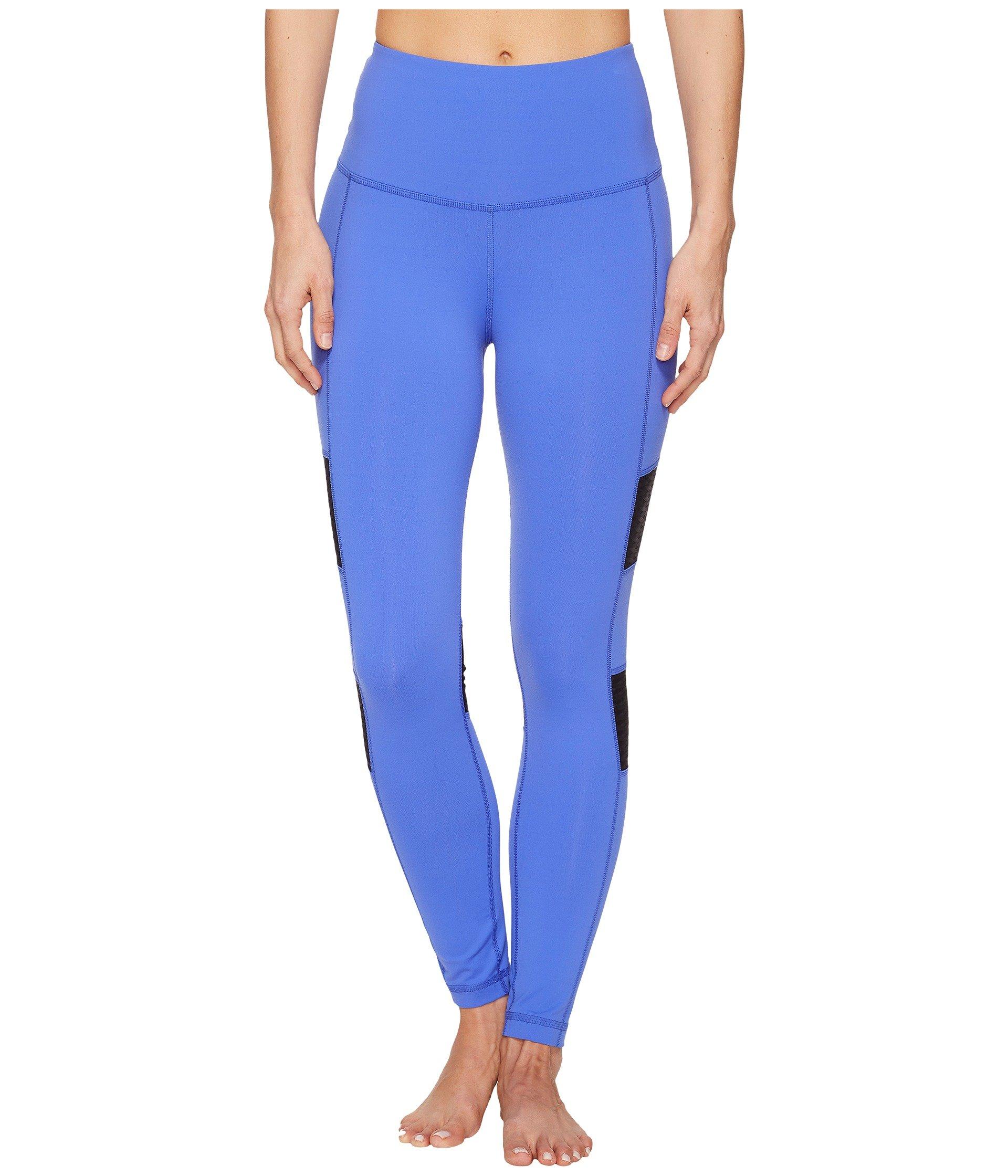 reebok high rise tights blue