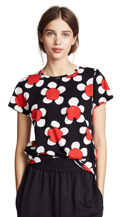 Shop Marc Jacobs Printed Classic Tee In Red Multi