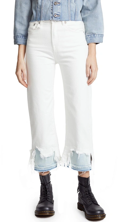 Shop R13 Camille Shredded Jeans In Willie White