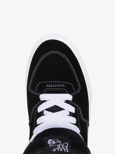 Shop Vans Black Half Cab Suede Sneakers