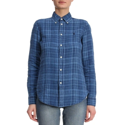 Shop Polo Ralph Lauren Shirt Shirt Women  In Blue