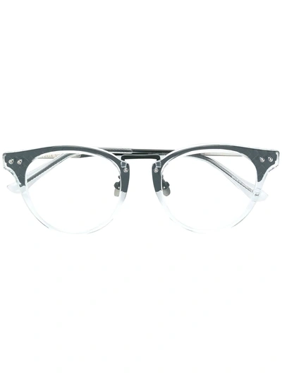 Shop Bottega Veneta Eyewear Cat Eye Glasses - Black