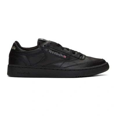 Shop Reebok Classics Black Club C 85 Archive Sneakers In Black/carbo