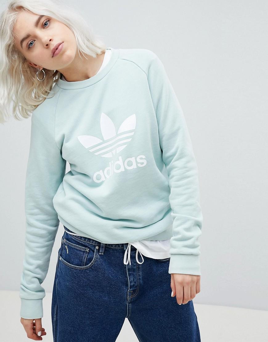 mint green adidas sweatshirt